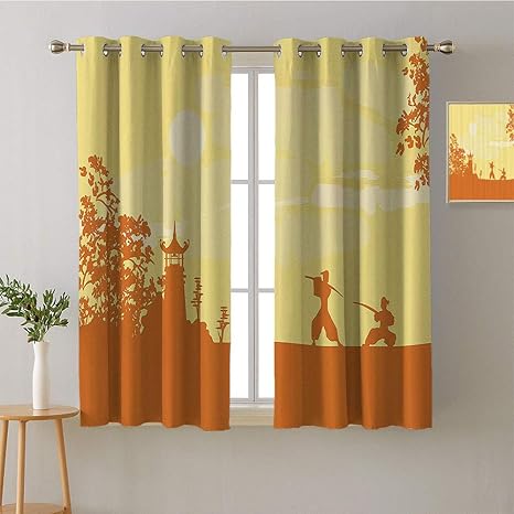 Amazon Com All Of Better Curtain Kitchen Grommets Light Darkening