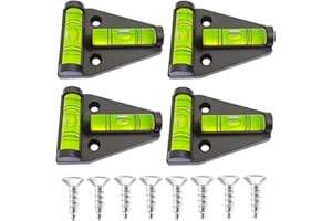 ZUJHPYMI 4PCS T Level Magnetic Bubble Spirit Levels Leveling Tools, Screw-Mounted