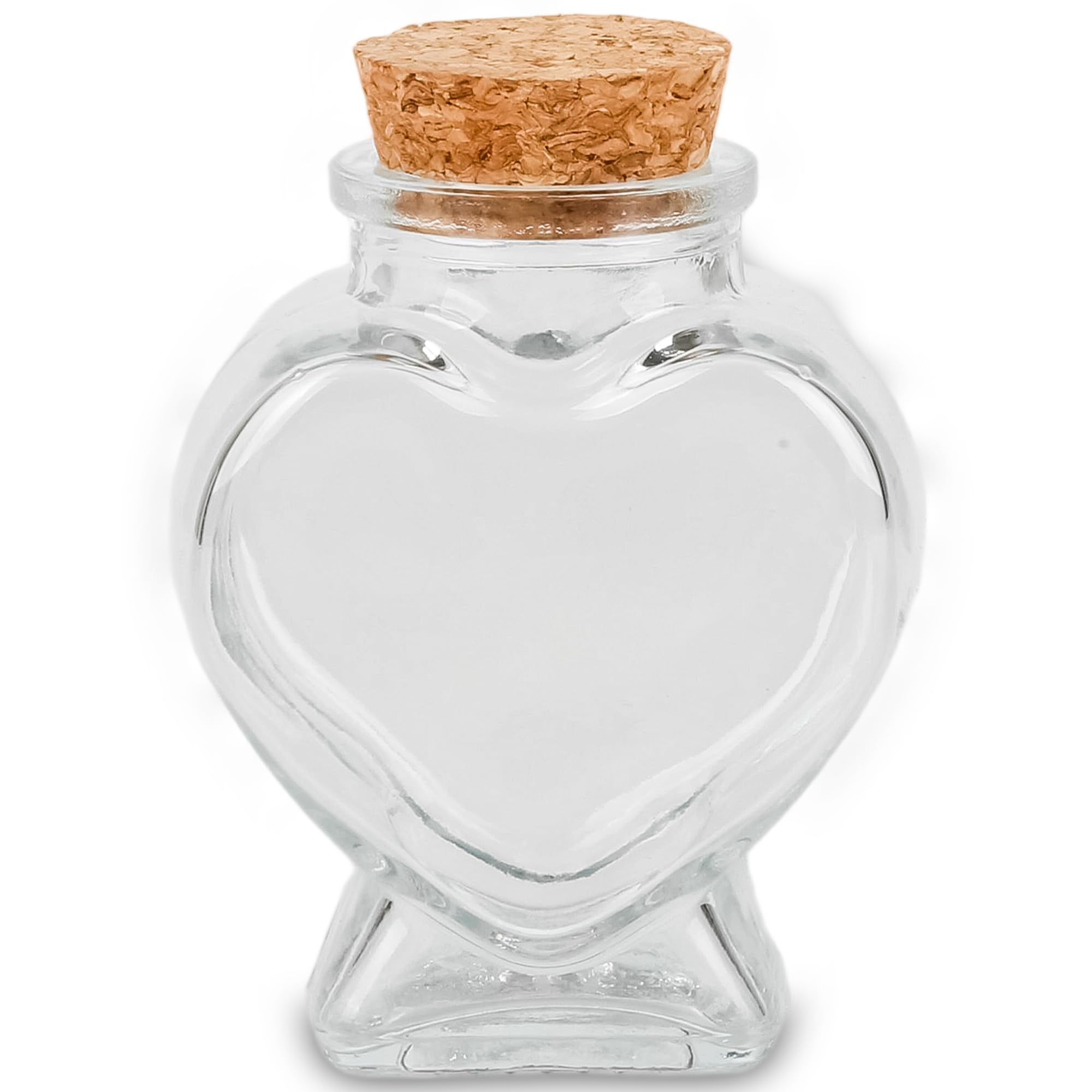 50ml 1Pcs Empty CLear Glass Heart-Shaped Bottles