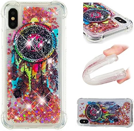 Eazyhurry Galaxy S9 Case Clear Flexible Cell Phone Cover Shiny Glitter Floating Slim-fit Protective Shockproof Anti Scratch Case For Samsung Galaxy S9 (Fishing net)