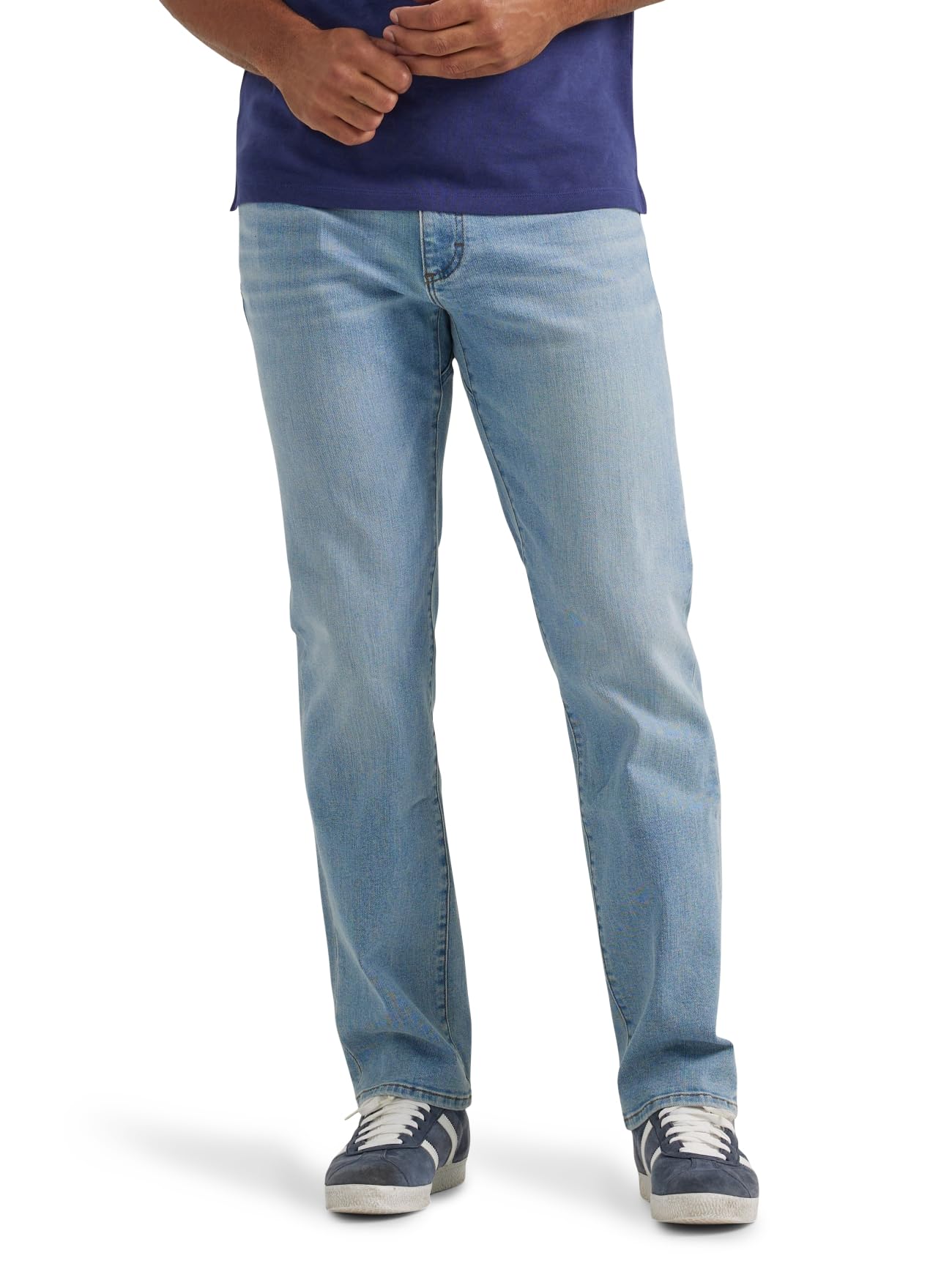 Lee Men's Extreme Motion Regular Straight Jean Frosty Ash 32W x 34L Image