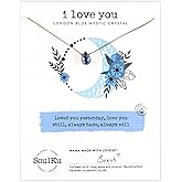 SoulKu Mystic Necklace for Women, Motivational Jewelry, Handmade Necklace With Crystals, Inspirational Stocking Stuffer Gift For Her, 18" Nylon Cord with 18K Gold Plated Stainless Steel Clasp