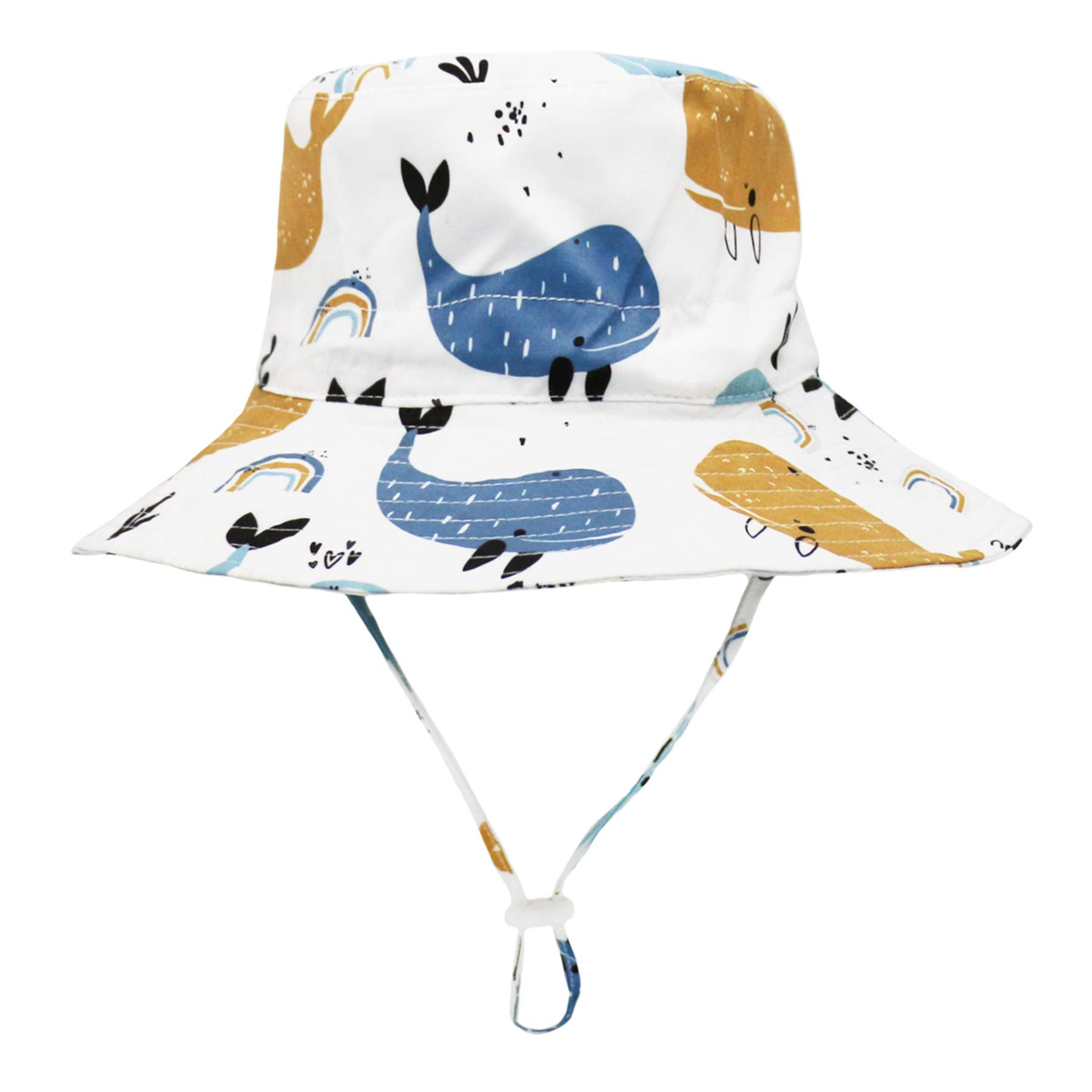 Olreco Baby Sun Hat Baby Boy Hats Toddler Hat UPF 50+ Bucket Hat for Baby Girls Infant Beach Hat with Wide Brim Kids Caps