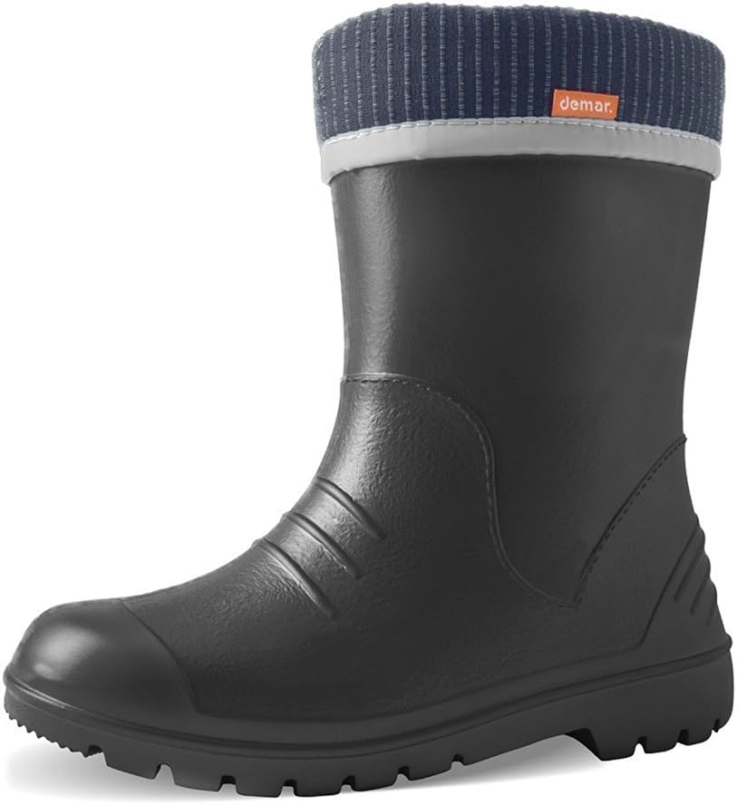 Toddlers Little Kids 1-9yrs EVA-Foam Boys Girls Wellies Rain Boots Warm Lined Lightweight Unisex Children Wellington Boots