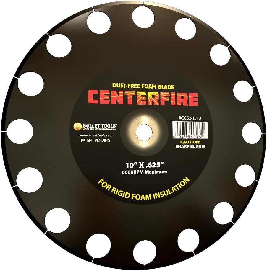 Bullet Tools 10 in. Centerfire Dust Free Foam Blade for Cutting EPS
