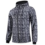 FZDX Hoodie Men's Slim Fit Long Sleeve Lightweight Full-Zip Hooded Sweatshirt Camouflage