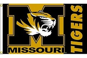 JTD Enterprises NCAA Missouri Tigers Flag, 3 x 5', Black