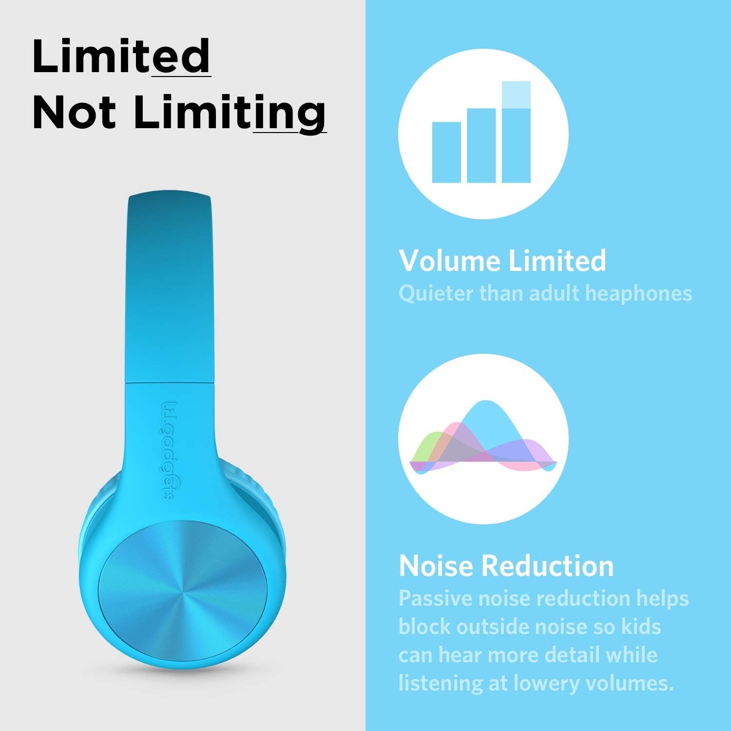LilGadgets Connect+ Pro Wired Kids Headphones, Designed with Kids' Comfort in Mind - Image 5