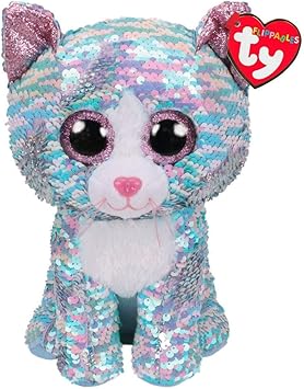 Ty Flippables Peluche A Sequins Brillante Whimsy Le Chat Ty Bleu Rose 23 Cm Amazon Fr Jeux Et Jouets