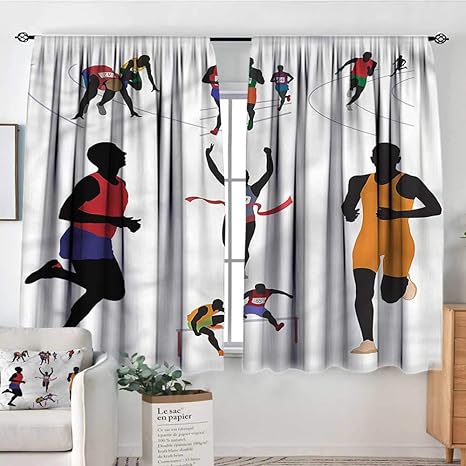 Amazon Com Anzhutwelve Olympics Outdoor Curtains Runners In