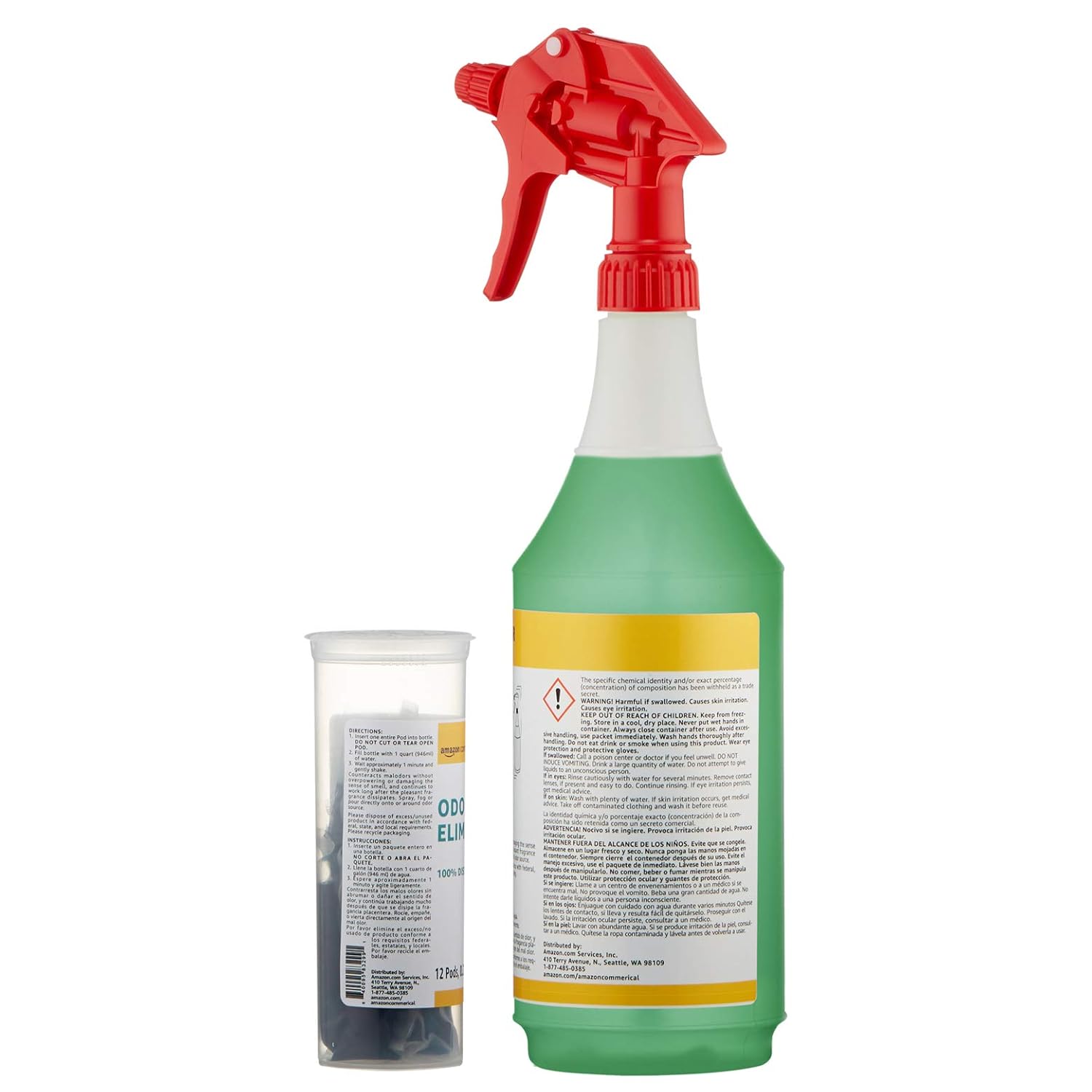 Commercial Dissolvable Odor Eliminator Kit with 12 Refill Pacs: Industrial & Scientific