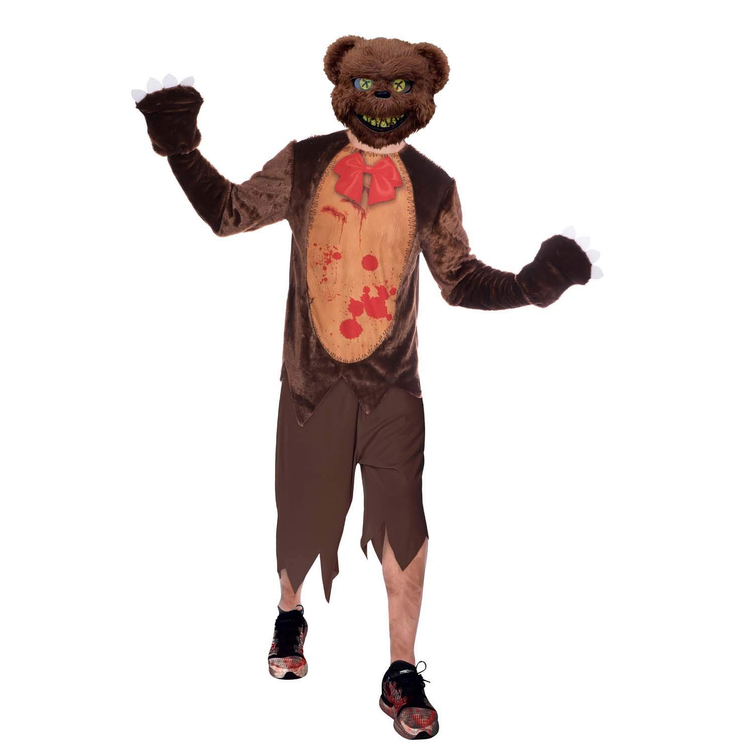 (PKT) (9905070) Adult Mens Teddy Terror Bear Costume (Standard)