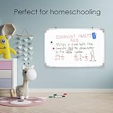 Nyxi Whiteboard 90x60 cm Dry-Wipe Magnetic Aluminium Frame with Zinc Rear Sheet view 8