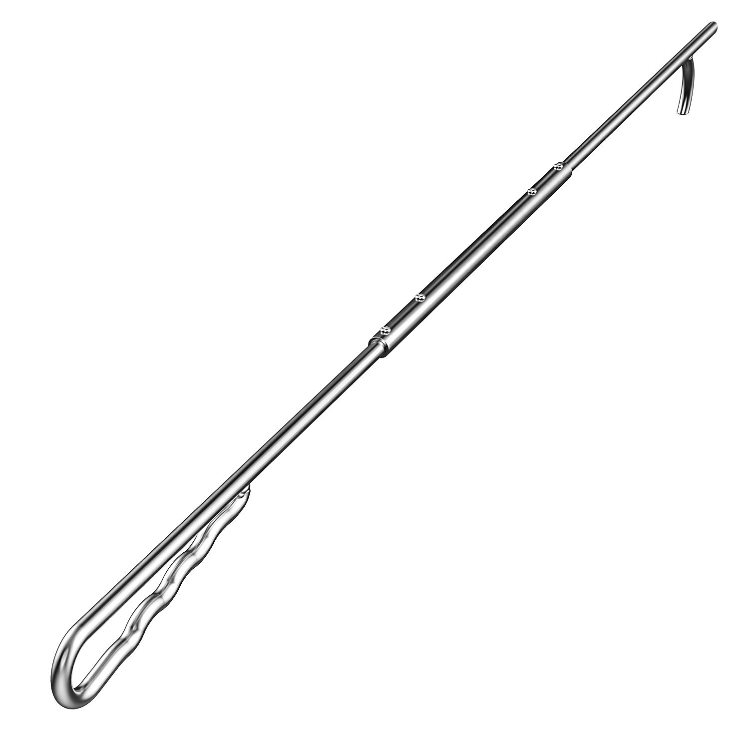 Skyflame 40 Inch Stainless Steel Fire Stoker Poker Stick for Fireplace and Fire Pit - Heavy Duty Campfire Tools and Accessories - Extra Long Cover Lid Lifter