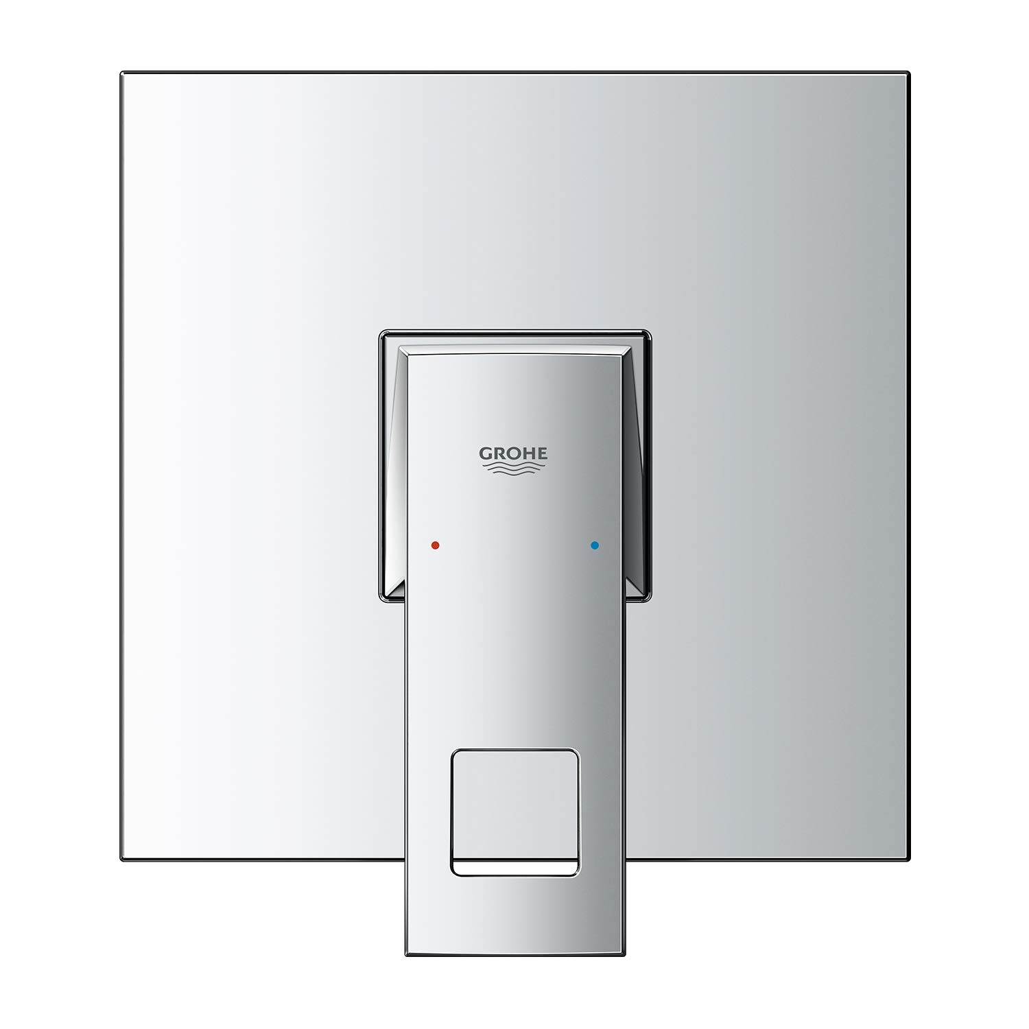 GROHE Eurocube Single-Lever Shower Mixer Trim Set, Concealed Installation, Chrome, 24061000