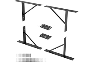 GRIBOUILLAGE 4PCS Anti Sag Gate Kit- Set of 2 Gate Corner Bracket,90 Degree Gate Hardware Kit for Heavy Duty Wood Fence,Doors,Corral Gates, Wood Windows