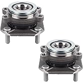 Autoround 513299 Pack 2 Front Wheel Bearing and Hub Assembly Fit for Nissan Sentra 2007 2008 2009 2010 2011 2012 4 Lug 2.0L Engine Non-ABS