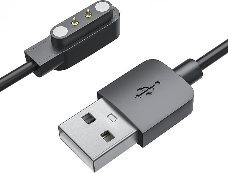 TiMOVO Magnetic USB Charger Cable for YAMAY SW022 AGPTEK LW11 Ticwatch GTX