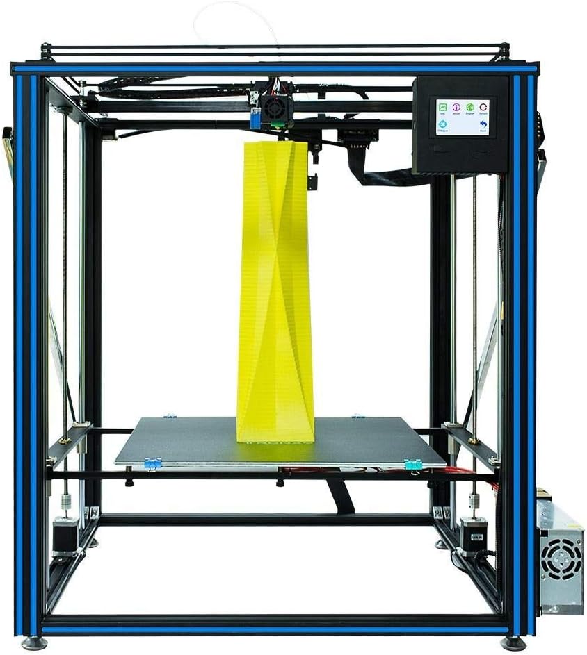 Kindlov 3D Printers Upgraded Aluminum 3D Printer 500500600mm Large Printing Size with Titan Extruder Ultra Quiet Mode OSG Dual Axis Guide (Color : Black, Size : 76x83x92cm)