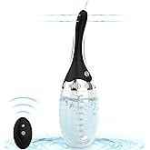 Automatic Electric Enema Bulb with 3 Speeds, Silicone Enema Anal Douche Cleaner for Men Women Colon Cleansing, Remote Control Reusable Enema Kit Cleaner Anti-Backflow Douche for Easy Cleaning 15oz