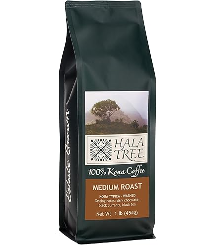 Amazon.com : Hala Tree Coffee 100% Hawaiian Kona Coffee - Medium