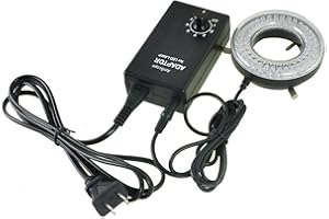 AmScope LED-64-ZK Microscope Ring Light with Adapter