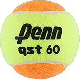 Penn QST 60 Tennis Balls - Youth Felt Orange Tennis Balls for Beginners