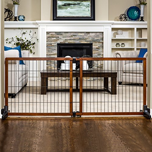 Carlson Extra Tall 70Inch Wide Adjustable Freestanding Pet Gate