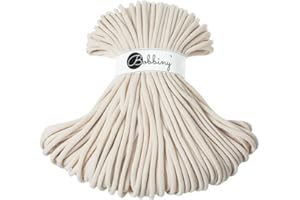 Bobbiny Jumbo 9mm Braided Macrame Cord (Natural) 108yds/330ft