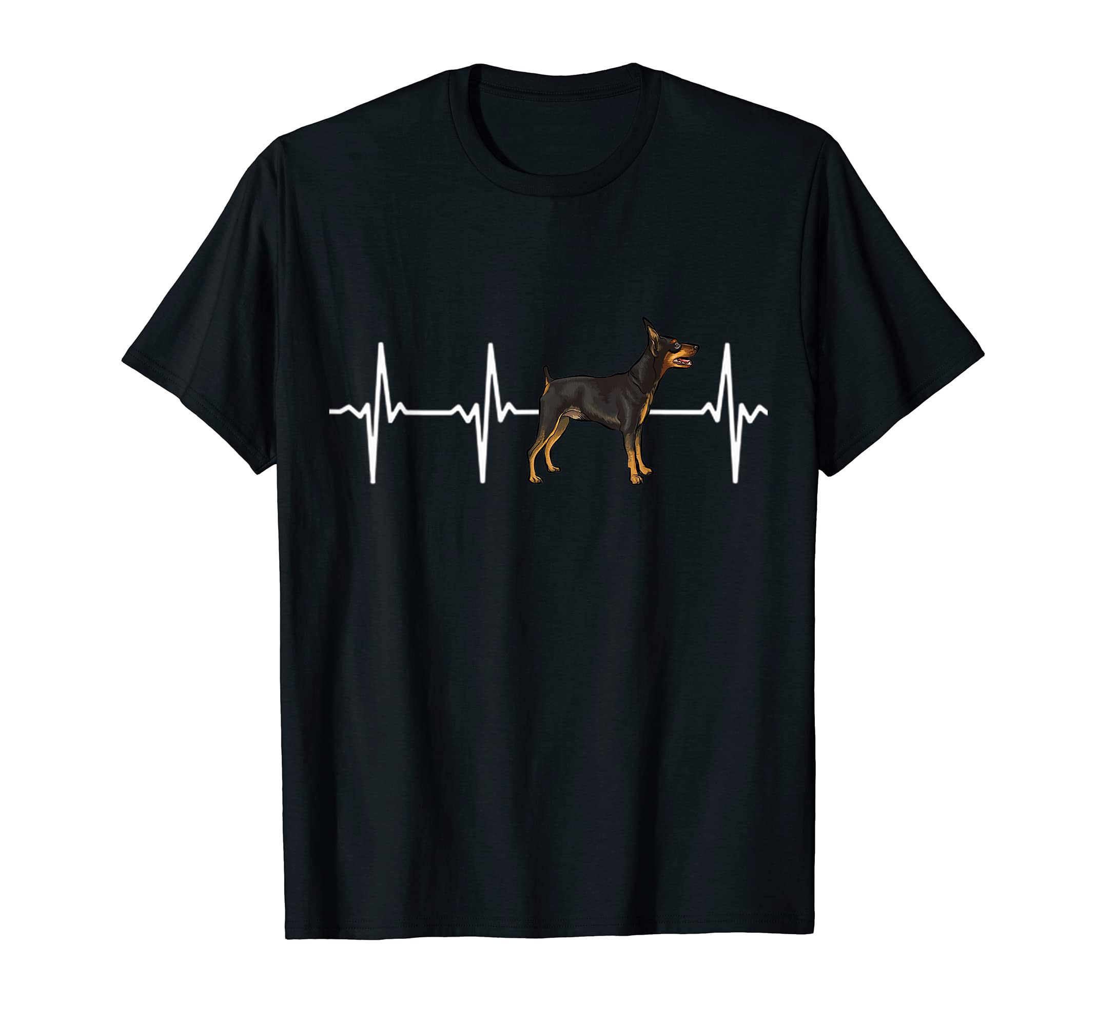 Miniature Pinscher Heartbeat Love My Dog T-Shirt