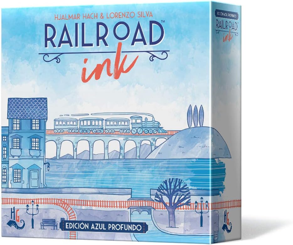 Asmodee - Railroad Ink: Edición azul profundo - Español