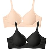 LetsJoli Wireless Bras for Women No Underwire Jelly Bras Seamless Push Up Full Coverage Bralettes Comfortable Everyday Bra