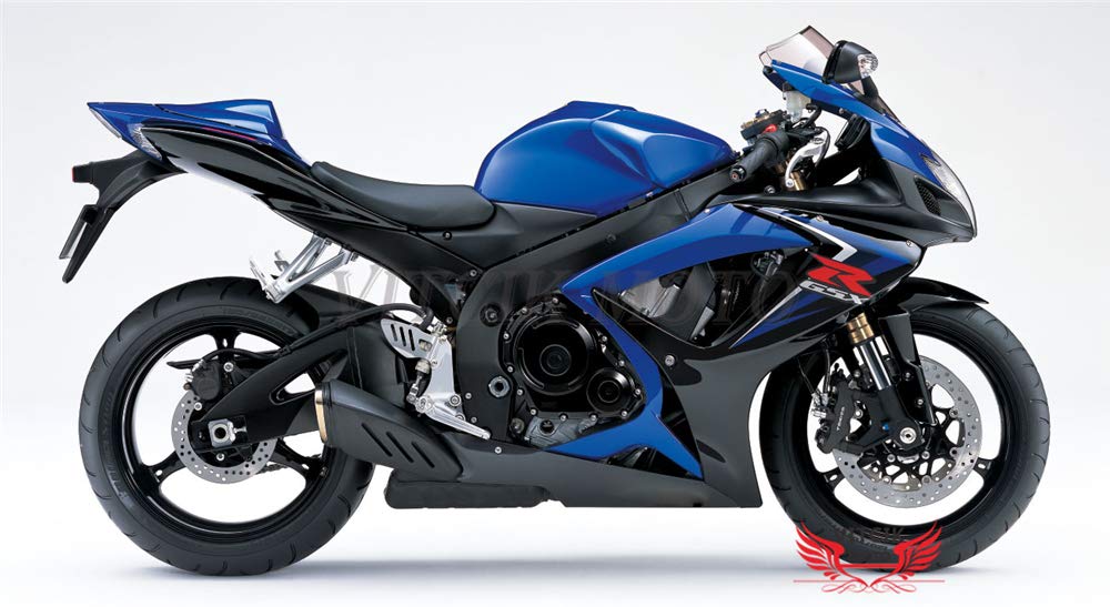 VITCIK Motorcycle Decals Sticker for GSX-R750 GSX-R600 K6 2006 2007 GSXR 600 750 K6 06 07 Motorbike Racing Fairing Decal (Blue)