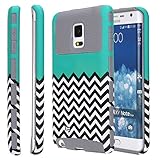 NOTE 4 edge Case, GALAXY NOTE 4 edge case, E LV GALAXY NOTE 4 edge Case Full Body Hybrid Armor Protection Defender Case Cover - Dual Layer Armor Protective Case Cover for Samsung GALAXY NOTE 4 edge - ZIGZAG ...