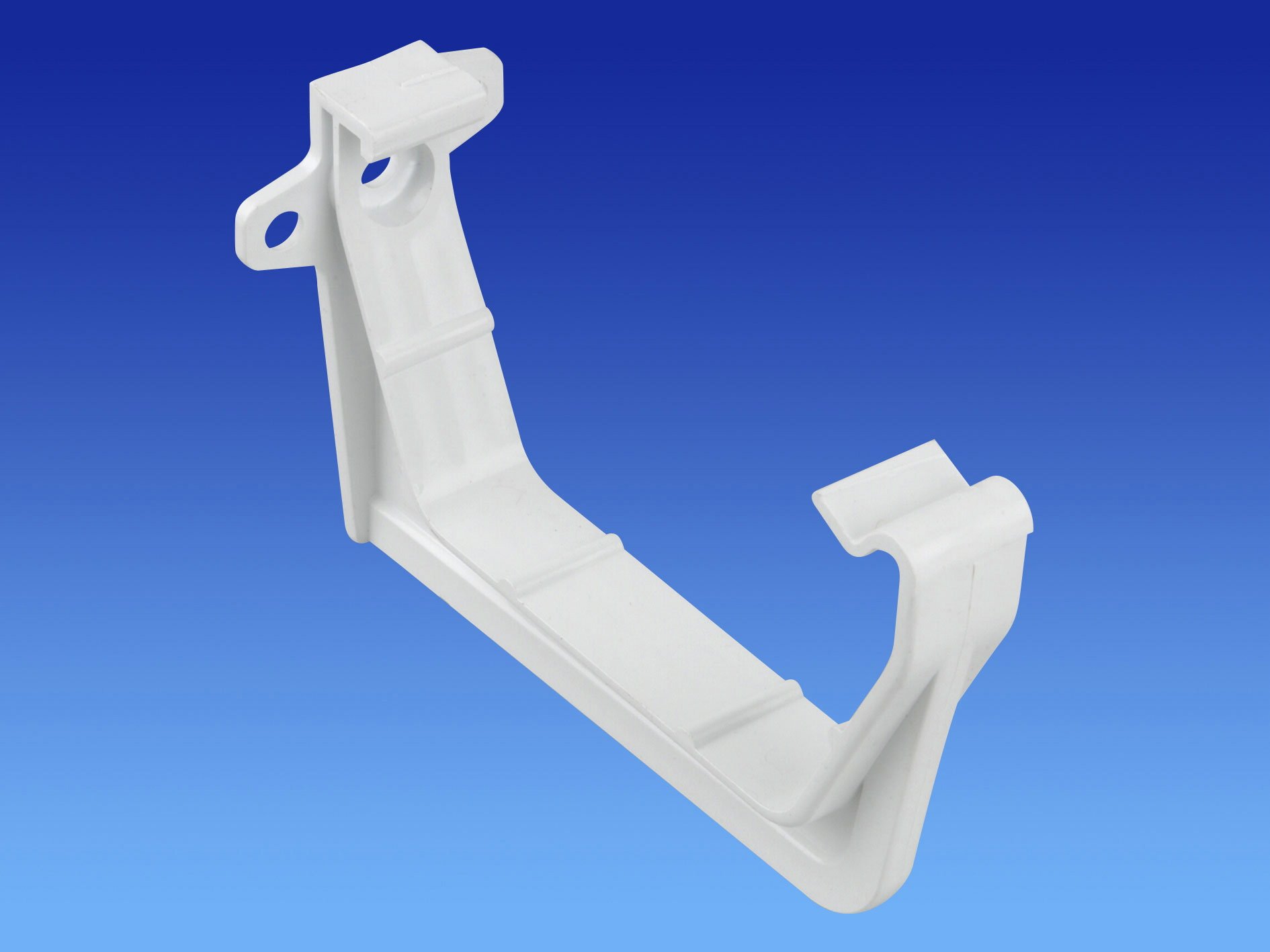 Pack of 3 x Wavin OSMA 4T819w White Gutter Support Bracket for 100mm Squareline System