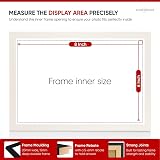 Alison Kingsgate Sleek 8x6 Picture Frame White Engineered Wood Perspex view 4