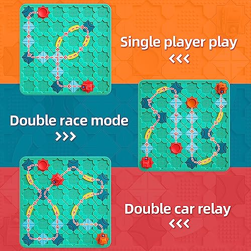 Logical Road Builder Games, STEM Family Board Game, Large Educational Smart Brain Teasers Puzzles Toys, Preschool Learning Early Montessori Birthday Gifts for Kids Boys Girls Age 4-8 Year Old (Green)