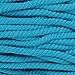 Natural Twisted Cotton Rope - Soft But Strong - Assorted Colors - 1/2 Inch Diameter (Cyan, 10 Feet)