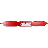Kemp USA 53 Inch Grip It Mesh Rescue Tube Red Lifeguard Float Buoy Cutaway | Ergonomic Cutaway Rescue Tube With Durable Nylon Casing, Adjustable Strap And Tow Line, Lifeguard Float For Pool, Beach, Lake