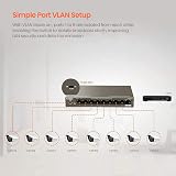 Tenda TEF1109P-8-102W 9-Port 100Mbps PoE Switch 802.3af/at 102W VLAN 6kV view 5