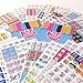 Reminder Binder Planner Calendar Stickers Variety of Events for Daily, Weekly, Monthly Planning & Bullet Journaling (Two Sets (16 Sheets Total), Every Gal Stickers (No Kid Designs) - 864 Count)
