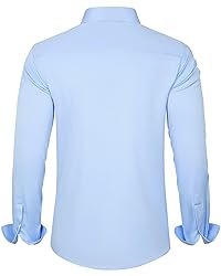 J.VER Men's Dress Shirts Solid Long Sleeve Stretch