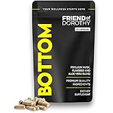 FRIEND OF DOROTHY Bottom, Fibre Capsules, Psyllium & Aloe, 45 Capsules | Created for gay men. Psyllium husk, flaxseed and alo