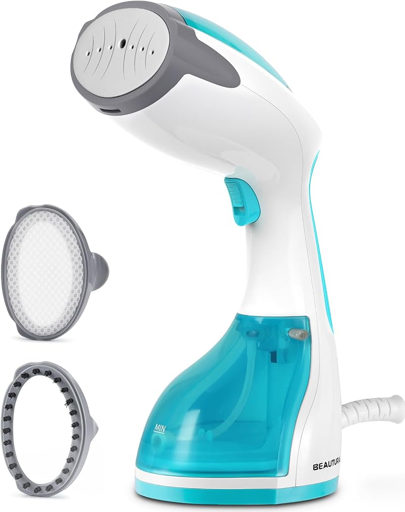 BEAUTURAL Clothes Steamer 1200W Portable Handheld with 260ml Tank Azul