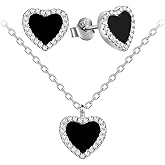 Evensee Four Leaf Clover Earrings 925 Sterling Silver for Women,Stud Earrings Jewelry with Black Onyx and Mother of Pearl,Elegant Gift for Her