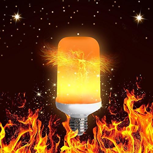 LED Flickering Flame Bulb, Fire Flame Light Bulb Flickering Flicker Flameless Lamp Fire Bulb Flame Effect Flicker Vintage Lamp E27 for Hotel Bar Home Party Christmas Festival Decoration Atmosphere