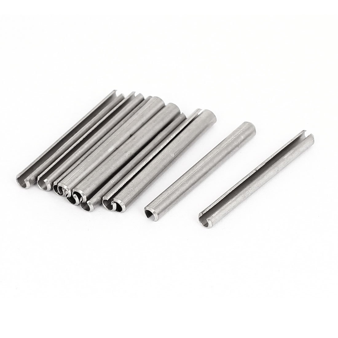 Sourcingmap M4x40mm 304 Stainless Steel Split Spring Roll Dowel Pins 10Pcs