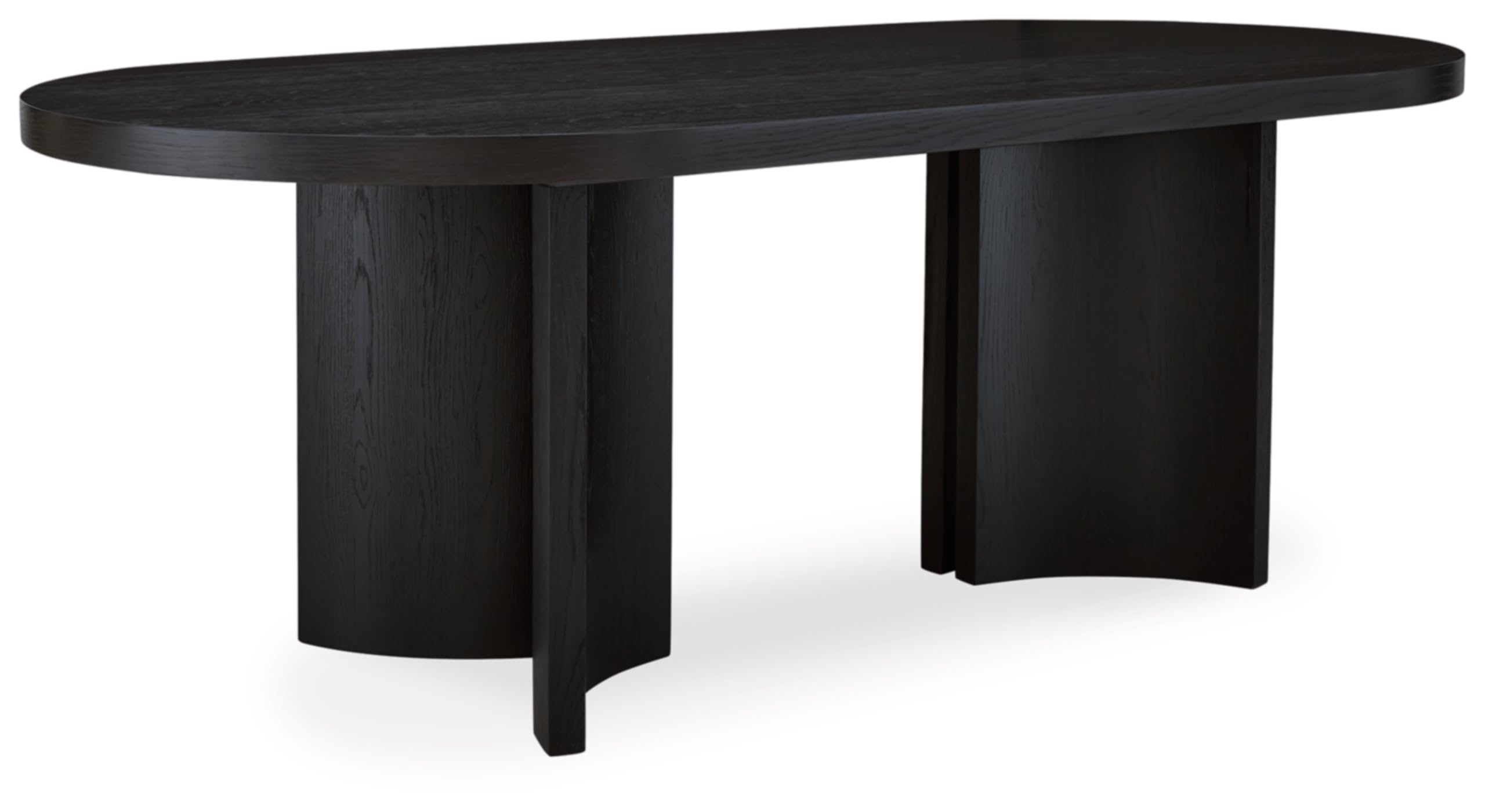 Photo 1 of **BASE ONLY/NO TOP***Signature Design by Ashley Rowanbeck Minimalist Dining Table for 8 People, Black