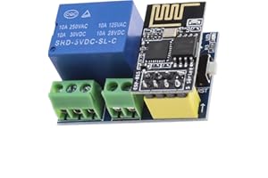 SING F LTD 1pcs ESP8266 WiFi Relay Module with ESP-01S Relay Adapter Module for Smart Home Appliance Connect Fan Illuminator Smart Switch Phone APP Remote Control Switch Wireless Transceiver