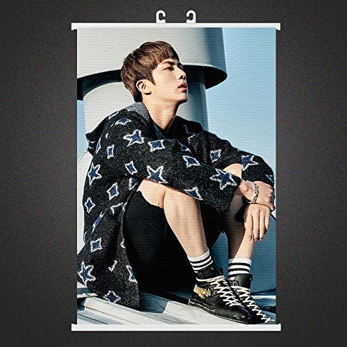 Nemoyard Fans BTS Kpop Bangtan Boys Wings You Never Walk Alone Fabric Poster Wall Scroll Hanging Paintings (Jin 006)